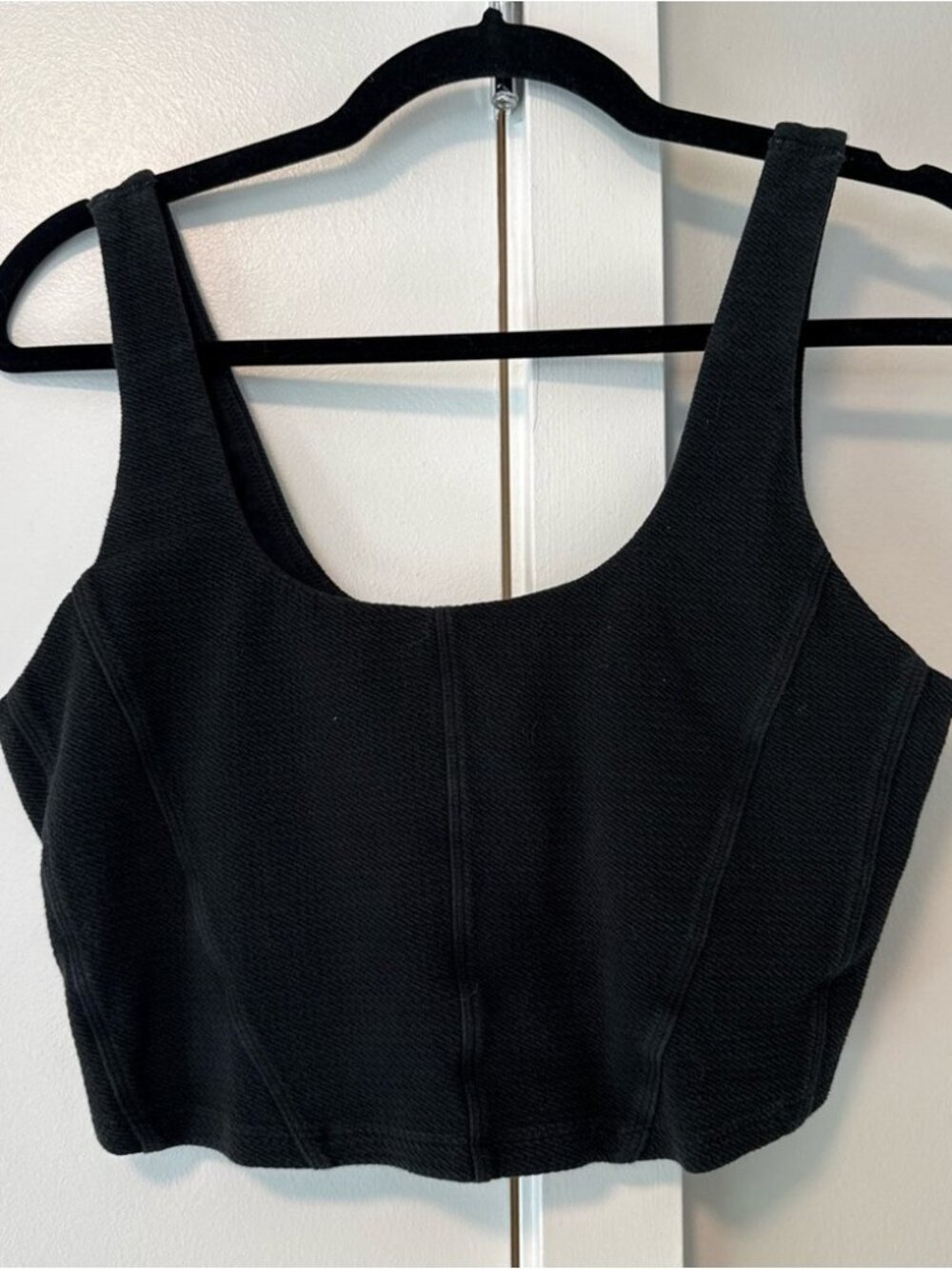 Black Corset Crop Top